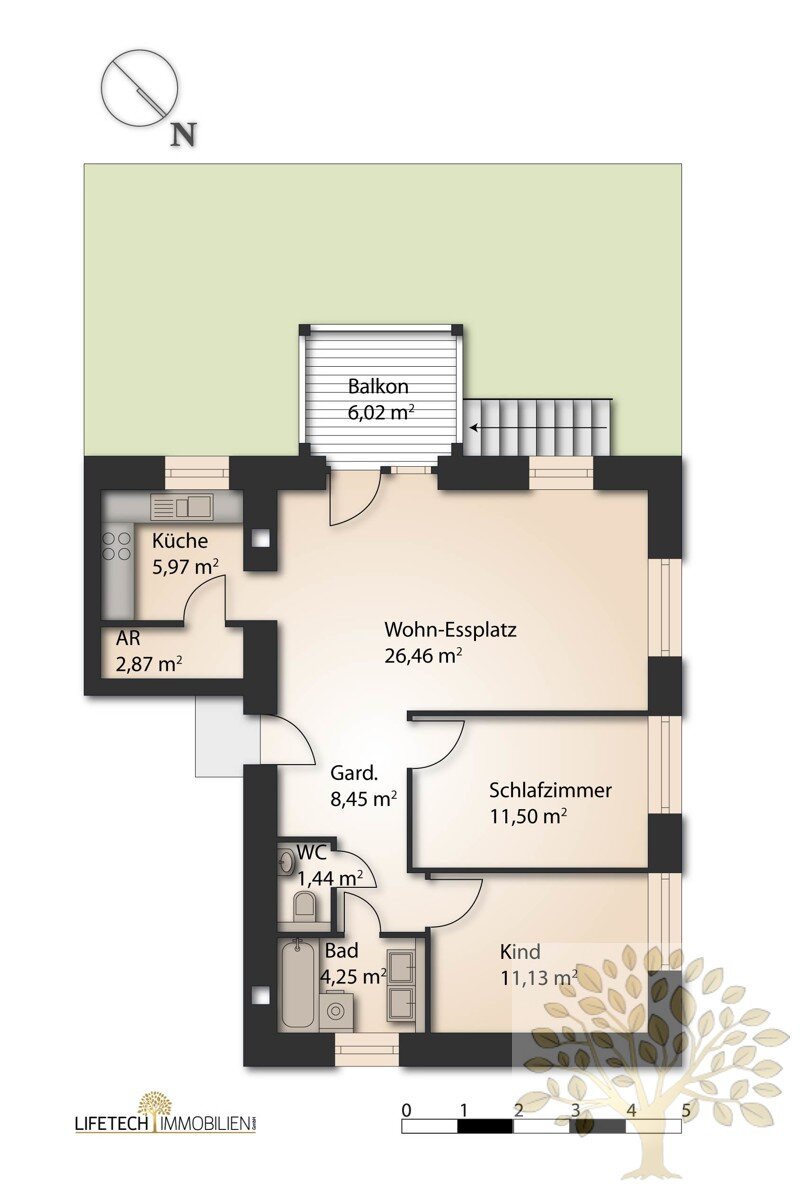 Wohnung zur Miete 610 € 72,2 m²<br/>Wohnfläche Maria Rain 9161