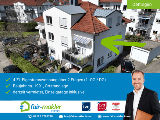 Maisonette zum Kauf 369.000 € 4 Zimmer 97,9 m² 1. Geschoss Dettingen an der Erms 72581