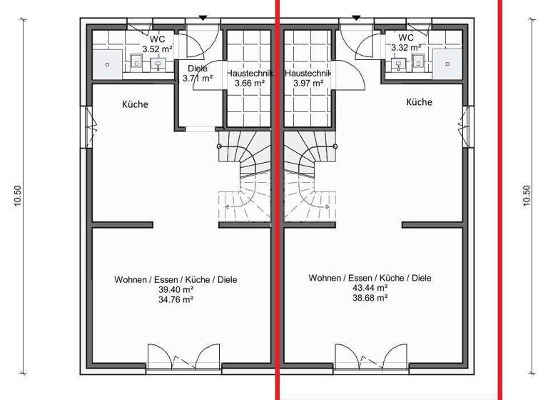 Doppelhaushälfte zum Kauf provisionsfrei 469.130 € 3 Zimmer 113 m² 315 m² Grundstück Garstedt Norderstedt 22848