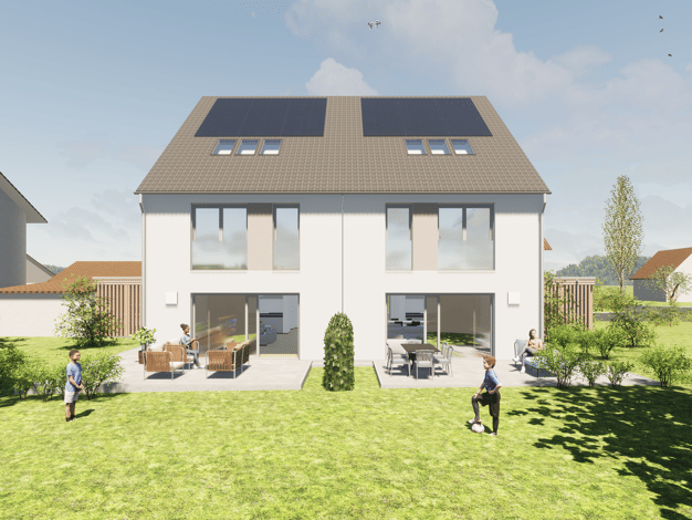 Doppelhaushälfte zum Kauf - Erstbezug provisionsfrei 980.000 € 6 Zimmer 185,6 m² 387 m² Grundstück Goethestraße 14 Baiersdorf Baiersdorf 91083