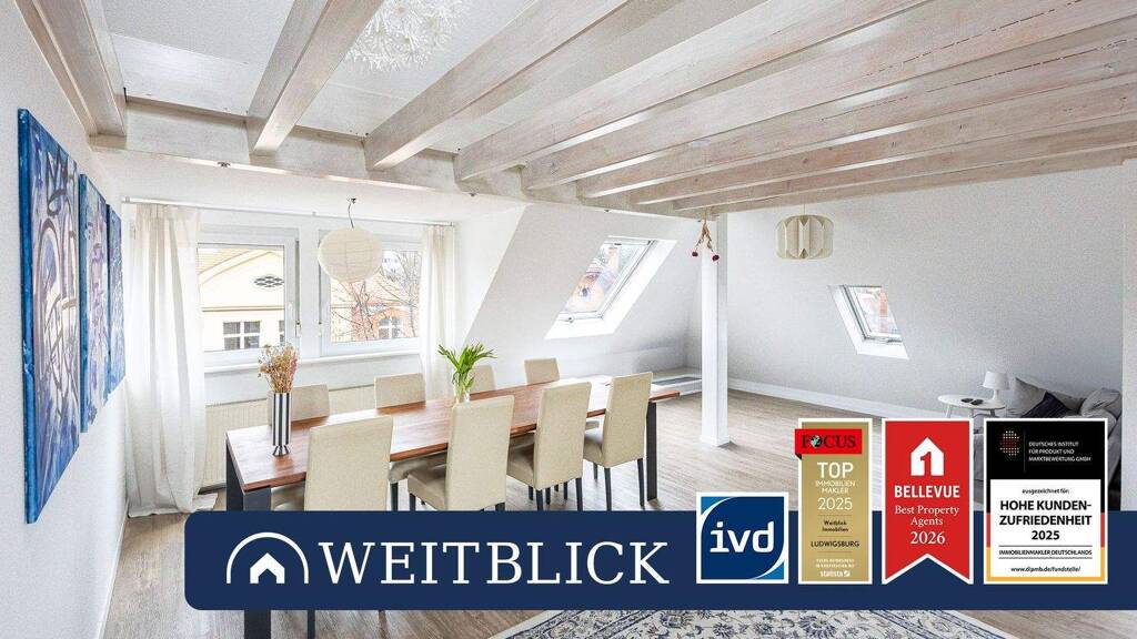 Wohnung zum Kauf 198.000 € 2,5 Zimmer 51 m² 4. Geschoss Mitte Ludwigsburg 71634