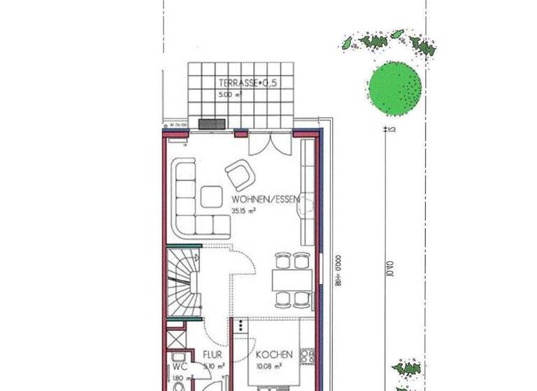 Reihenendhaus zum Kauf 525.000 € 4 Zimmer 145,4 m² 260 m² Grundstück Bretten 75015