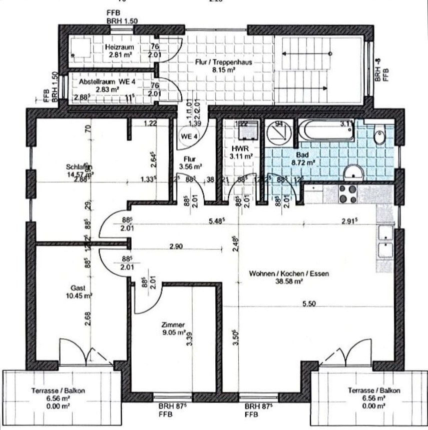 Wohnung zum Kauf 469.000 € 4 Zimmer 94,6 m²<br/>Wohnfläche Hohe Düne Rostock 18119