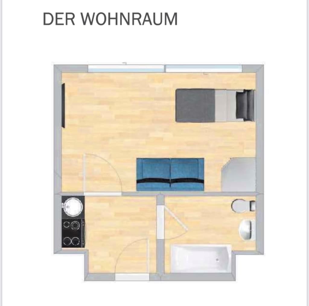 Wohnung zur Miete Wohnen auf Zeit 1.190 € 1 Zimmer 22 m²<br/>Wohnfläche ab sofort<br/>Verfügbarkeit Graeffstraße Neuehrenfeld Köln 50823