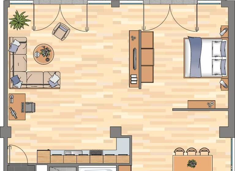 Wohnung zur Miete 1.349 € 2 Zimmer 120 m²<br/>Wohnfläche 3.<br/>Geschoss Am Tabakquartier 54 Woltmershausen Bremen 28197