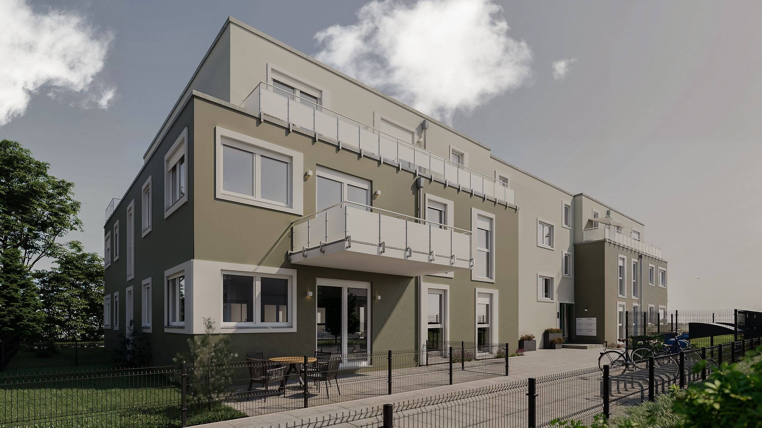 Terrassenwohnung zum Kauf provisionsfrei 293.425 € 2 Zimmer 48,5 m²<br/>Wohnfläche EG<br/>Geschoss 01.03.2025<br/>Verfügbarkeit Flurstraße Ronhof 153 Fürth 90765