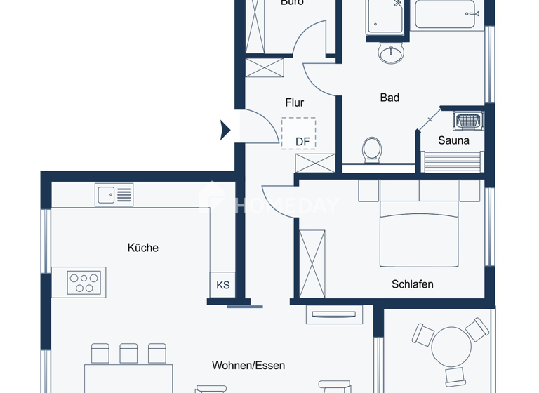 Wohnung zum Kauf - Erstbezug 329.000 € 3 Zimmer 97 m² 2. Geschoss Meschede 59872