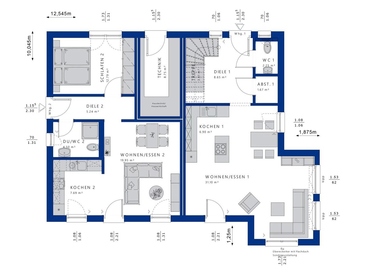 Mehrfamilienhaus zum Kauf 730.100 € 7 Zimmer 216,9 m²<br/>Wohnfläche 500 m²<br/>Grundstück Wildbader Straße 50/1 Rötenbach Bad Teinach- Zavelstein 75385