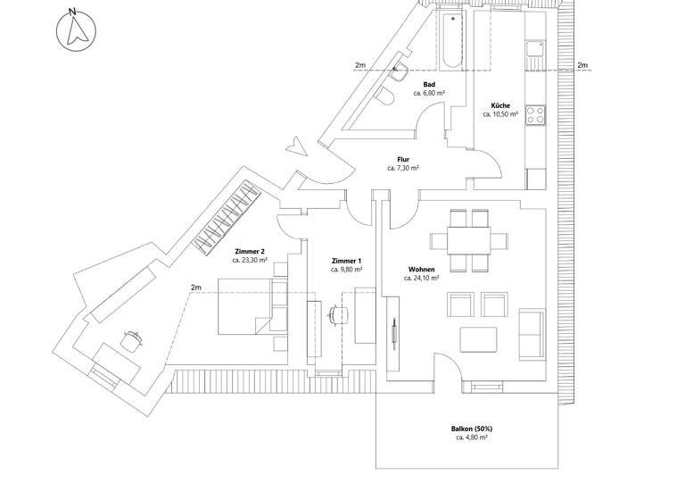 Wohnung zum Kauf provisionsfrei 589.000 € 3 Zimmer 87,3 m² 4. Geschoss frei ab sofort Raunerstraße 23 Innenstadt Augsburg 86153