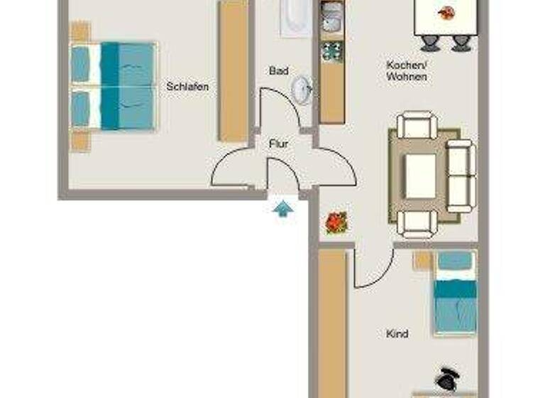 Wohnung zur Miete 645 € 2,5 Zimmer 79,6 m² 3. Geschoss Unnaer Straße 40 Mitte Dortmund 44145