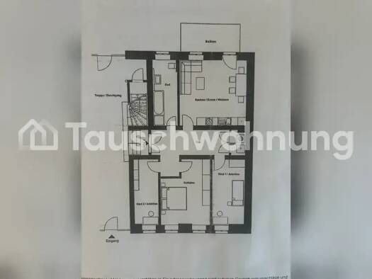Wohnung zur Miete Tauschwohnung 900 € 4 Zimmer 90 m² Zentrum-Süd Leipzig 04107