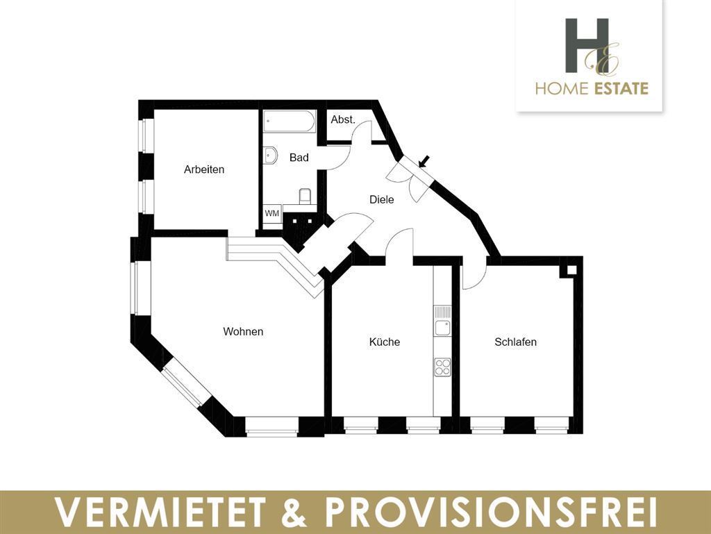 Wohnung zum Kauf provisionsfrei als Kapitalanlage geeignet 399.000 € 3 Zimmer 100 m²<br/>Wohnfläche Czermaks Garten 5 Zentrum - Ost Leipzig 04103