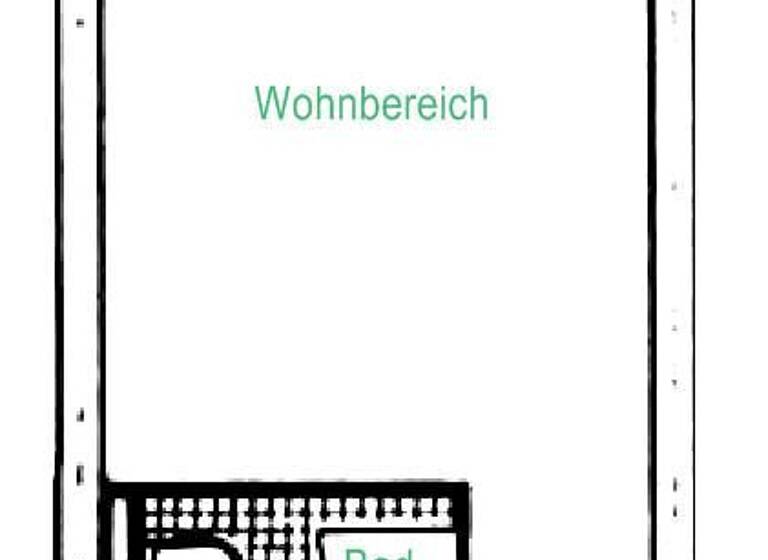 Studio zur Miete 175 € 1 Zimmer 19,7 m² 2. Geschoss frei ab sofort Mittweida 09648