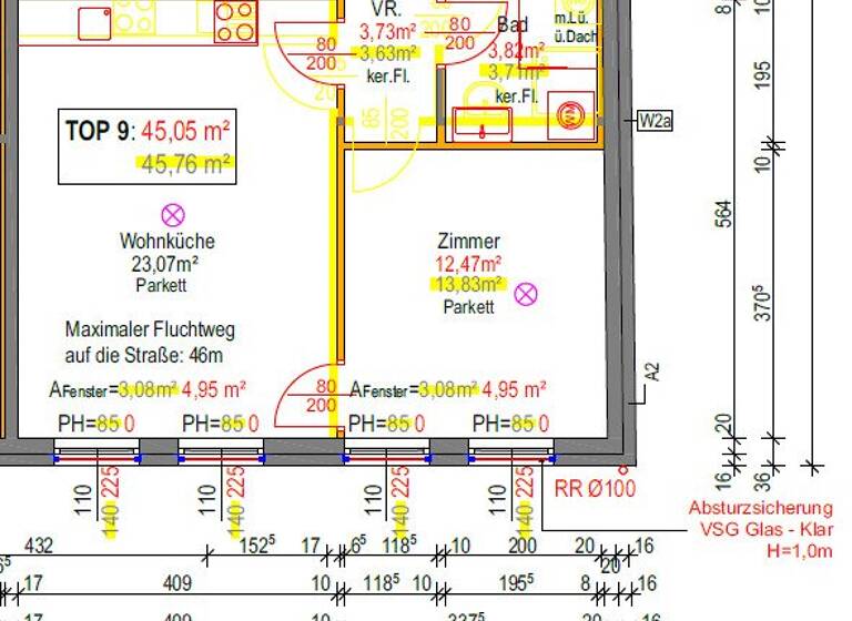 Wohnung zum Kauf 234.260 € 2 Zimmer 45,1 m² 2. Geschoss Wien,Floridsdorf 1210