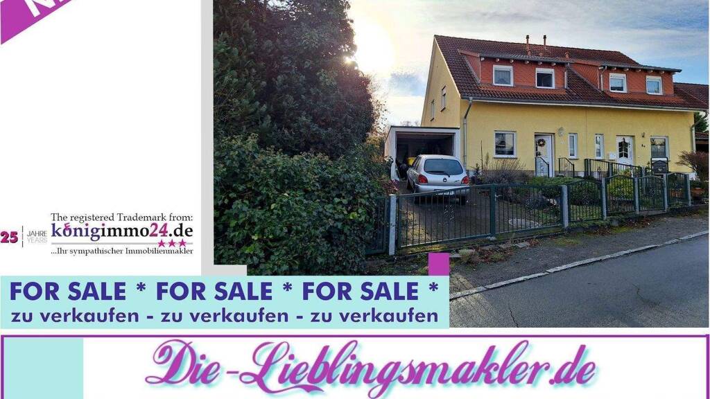 Doppelhaushälfte zum Kauf 299.000 € 4 Zimmer 105 m² 288 m² Grundstück frei ab sofort Mühlhausen Mühlhausen/Thüringen 99974