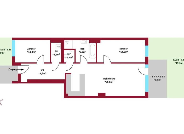 Wohnung zum Kauf 389.000 € 3 Zimmer 83,6 m² Ebergassing 2435
