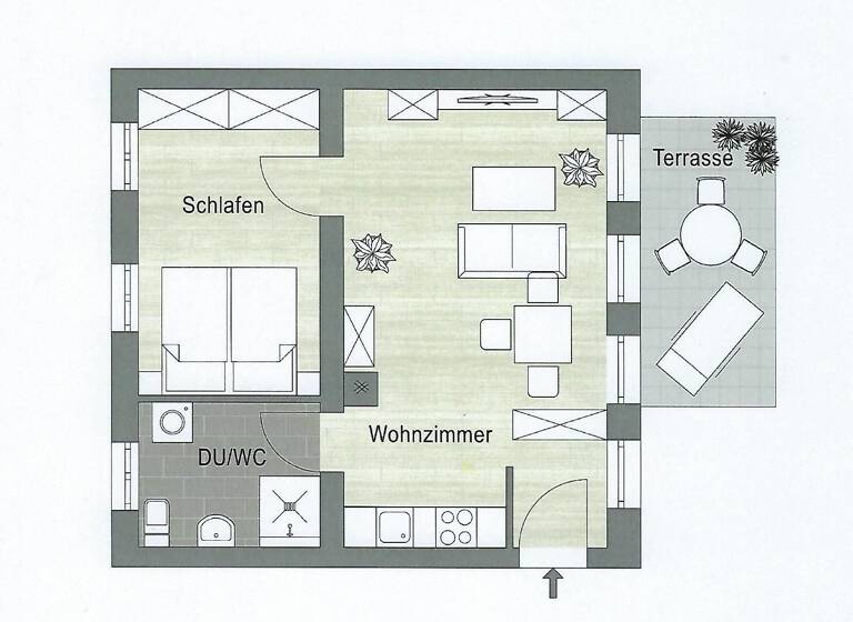 Wohnung zur Miete 960 € 2 Zimmer 60 m²<br/>Wohnfläche EG<br/>Geschoss ab sofort<br/>Verfügbarkeit Theaterstraße 28 Innenstadt Fürth 90762