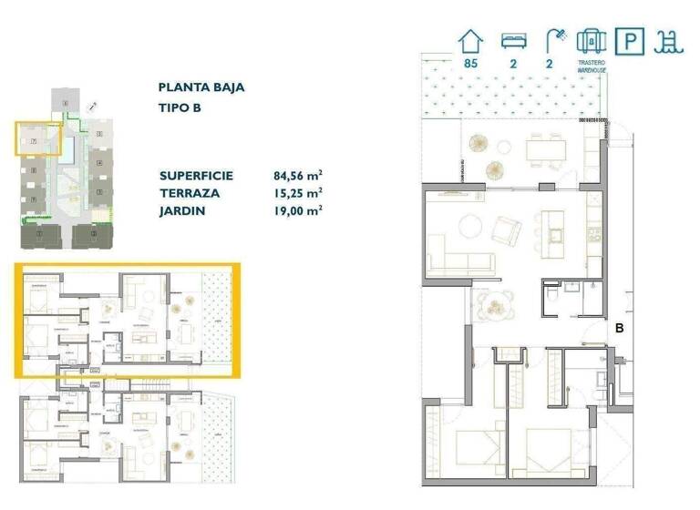 Wohnung zum Kauf - Erstbezug provisionsfrei 277.900 € 3 Zimmer 84 m² San Pedro del Pinatar