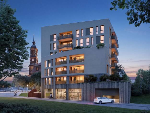 Wohnung zum Kauf - Erstbezug provisionsfrei 560.200 € 3 Zimmer 78,9 m² Geschoss 3/7 frei ab 20.12.2028 Rosenstraße 1 Wilsdruffer Vorstadt/Seevorstadt-West Dresden 01067