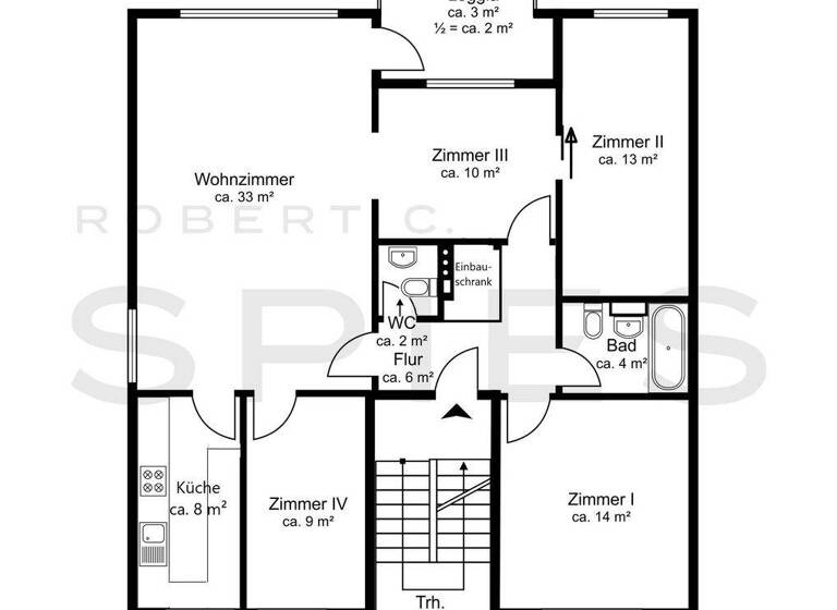 Wohnung zum Kauf 329.000 € 5 Zimmer 108 m² Riensberg Bremen 28213