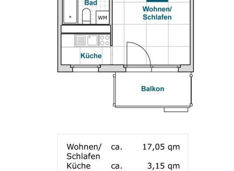 Studio zur Miete 294 € 1 Zimmer 29,2 m² 3. Geschoss frei ab 18.04.2026 Boxberger Str. 7 Prohlis-Süd Dresden 01239
