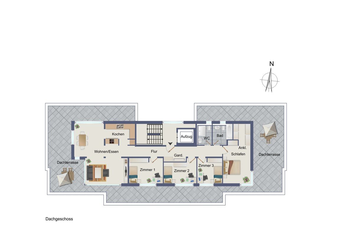 Penthouse zum Kauf provisionsfrei 879.900 € 5,5 Zimmer 129,9 m²<br/>Wohnfläche 01.08.2026<br/>Verfügbarkeit Deckenpfronner Straße 12 Gärtringen Gärtringen 71116