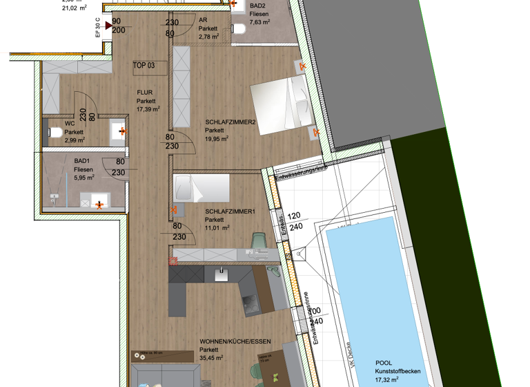 Wohnung zum Kauf 990.000 € 3 Zimmer 103,2 m² Salzburg 5020