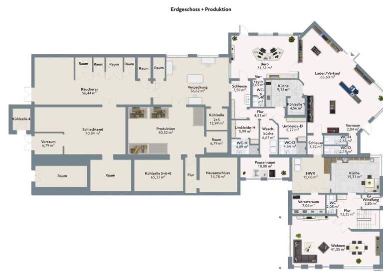 Produktionshalle zum Kauf 799.000 € 265,1 m² Lagerfläche Wiefelstede 26215