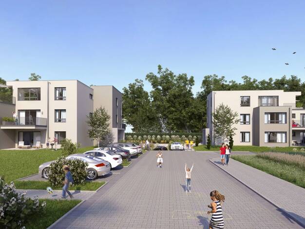 Terrassenwohnung zum Kauf - Neubau provisionsfrei 270.200 € 2 Zimmer 59,8 m² EG Schlotfeld Weipertshofen Stimpfach 74597