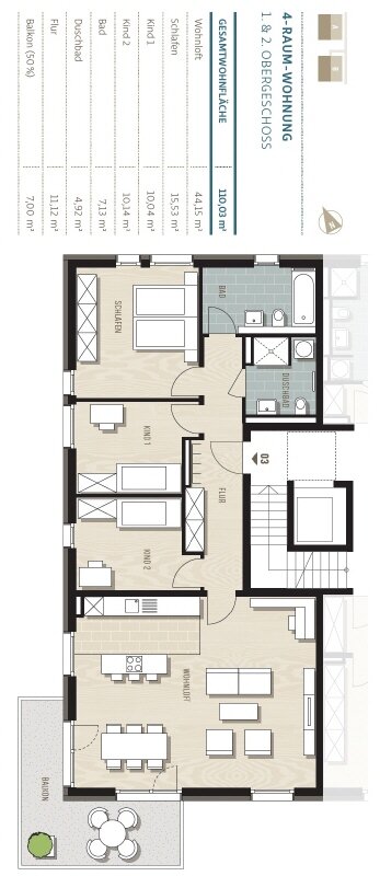 Wohnung zum Kauf provisionsfrei 599.500 € 4 Zimmer 110 m²<br/>Wohnfläche 1.<br/>Geschoss Strehlen (Tiergartenstr.) Dresden 01219