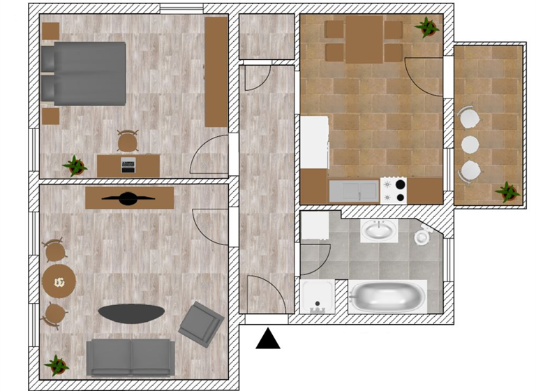 Wohnung zur Miete 410 € 2 Zimmer 70,7 m² 1. Geschoss Bogenstraße 4 Spremberg 03130