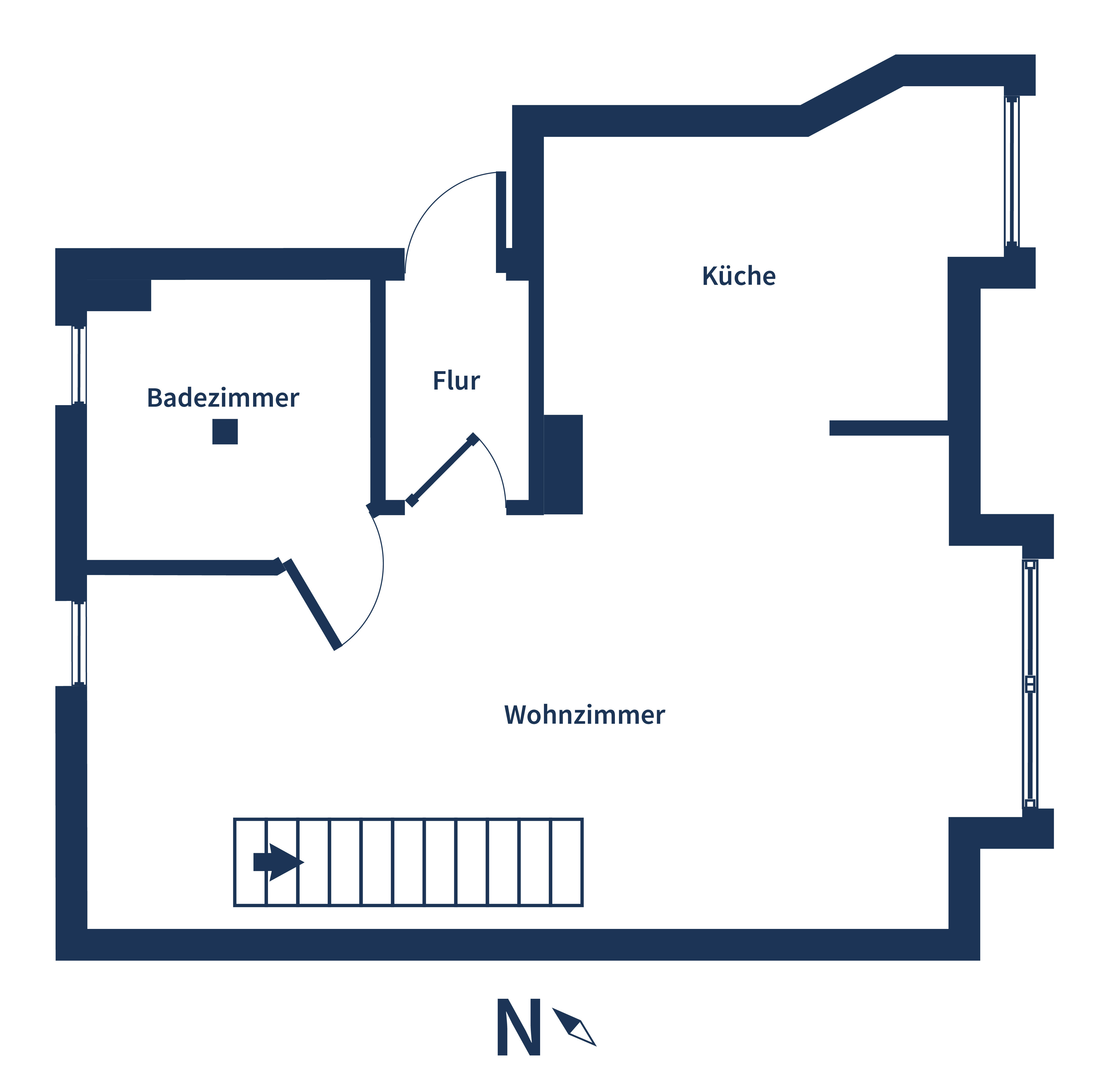 Maisonette zum Kauf 120.000 € 2 Zimmer 42 m²<br/>Wohnfläche 4.<br/>Geschoss Reutershagen Rostock 18069