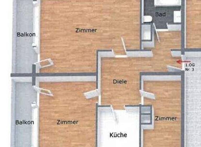 Wohnung zur Miete 890 € 3 Zimmer 80,9 m² 1. Geschoss frei ab 01.03.2026 Wilhelm-Spaeth-Straße 40 Bleiweiß Nürnberg 90461