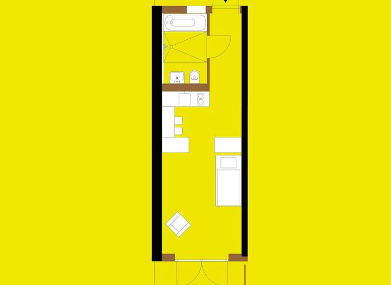 Wohnung zur Miete 642 € 1 Zimmer 32,1 m² Geschoss EG/2 frei ab sofort Perouse Rutesheim 71277