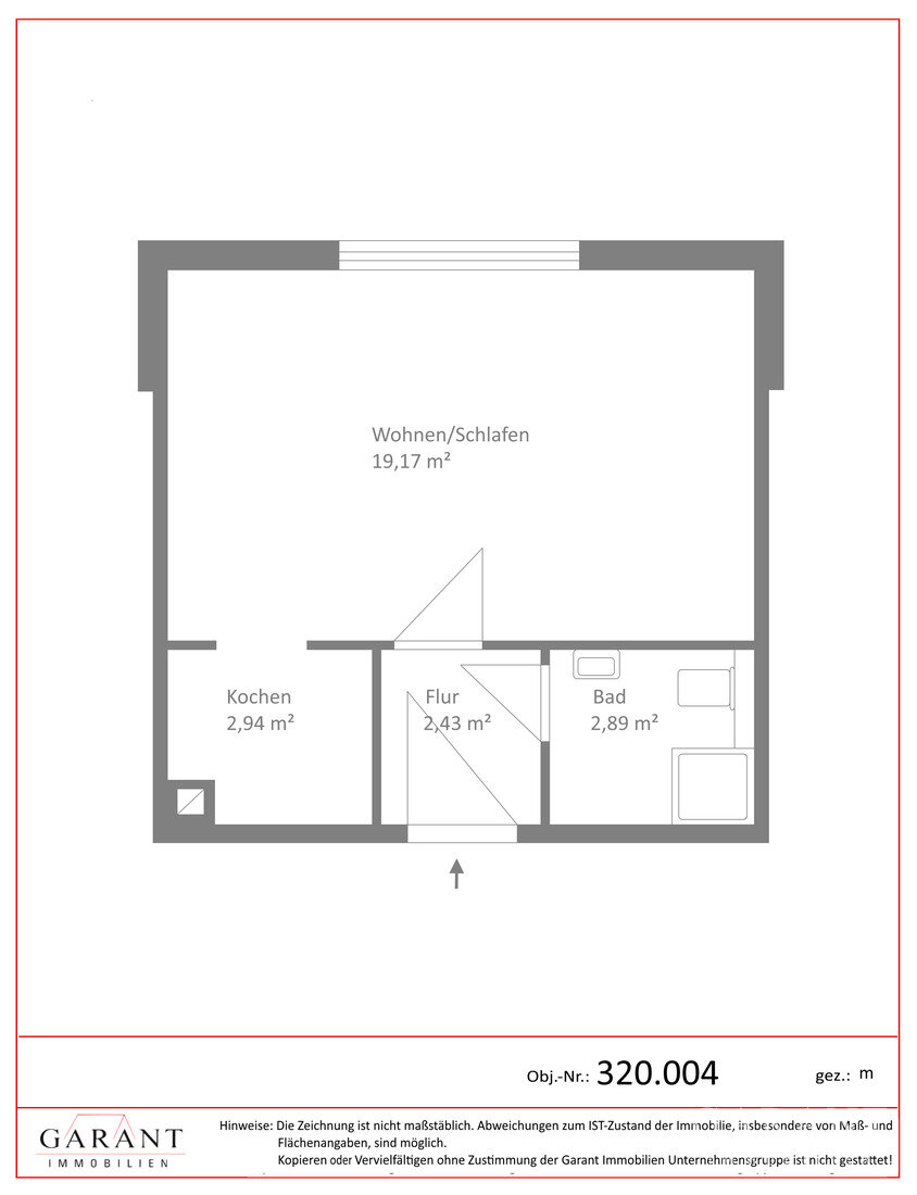 Wohnung zum Kauf 139.900 € 1 Zimmer 28 m²<br/>Wohnfläche 2.<br/>Geschoss Gersthofen Gersthofen 86368