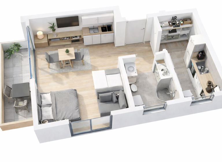 Wohnung zum Kauf 213.500 € 2 Zimmer 42,8 m² 1. Geschoss frei ab sofort Lerchensteg 6 Bad Sassendorf 59505