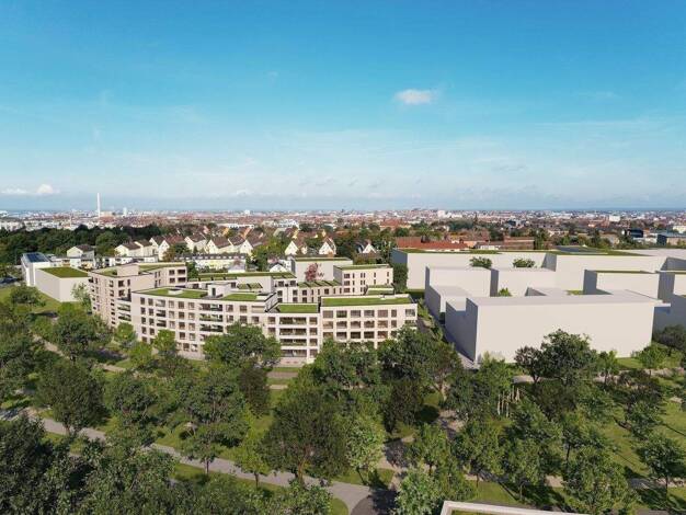 Wohnung zum Kauf - Neubau provisionsfrei 622.600 € 3 Zimmer 88 m² 5. Geschoss frei ab sofort Gertrud-Steinl-Str. Rangierbahnhof Nürnberg 90461