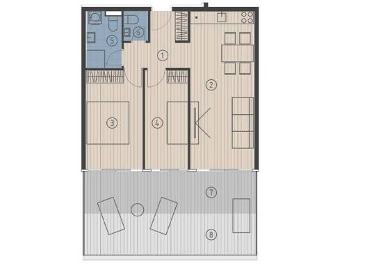 Wohnung zum Kauf - Erstbezug 850.000 € 2 Zimmer 180 m² 4. Geschoss Dugi Rat 21315
