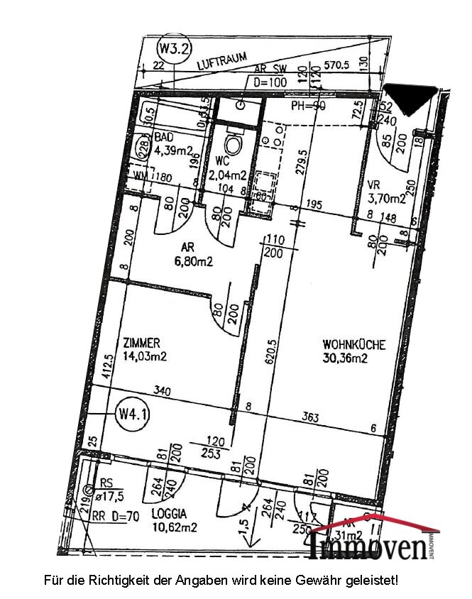 Wohnung zur Miete 802 € 2 Zimmer 72,3 m²<br/>Wohnfläche 1.<br/>Geschoss Dernjacgasse Wien 1230