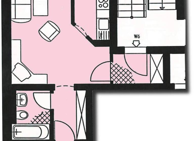 Wohnung zum Kauf 51.600 € 2 Zimmer 43,1 m² 1. Geschoss Karl-Keil-Straße 16 Marienthal Zwickau 08060