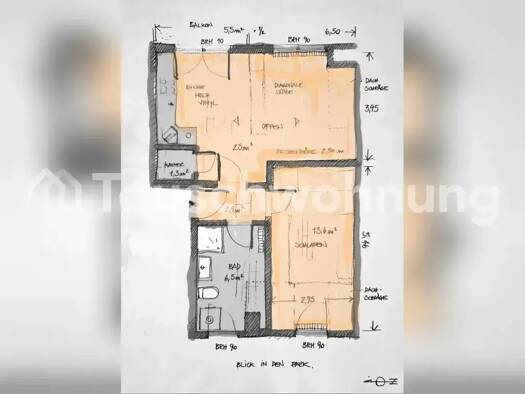 Wohnung zur Miete Tauschwohnung 650 € 2,5 Zimmer 52 m² 3. Geschoss Nippes Köln 50733