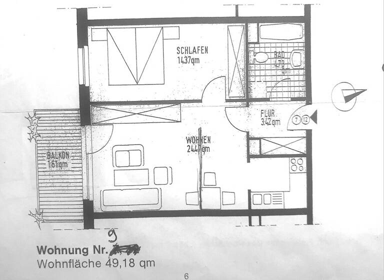 Wohnung zum Kauf 110.000 € 2 Zimmer 49,2 m² Stockelsdorf 23617