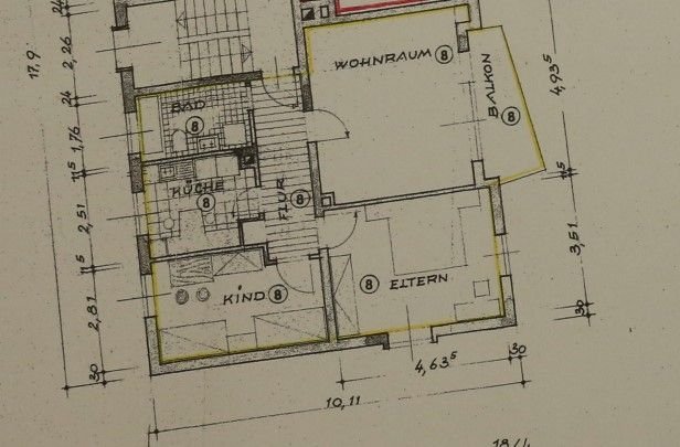 Wohnung zum Kauf provisionsfrei 335.000 € 3 Zimmer 71,1 m²<br/>Wohnfläche 3.<br/>Geschoss 01.01.2025<br/>Verfügbarkeit Karlstraße 29 St. Ludwig mit Eichbergviertel Darmstadt 64283