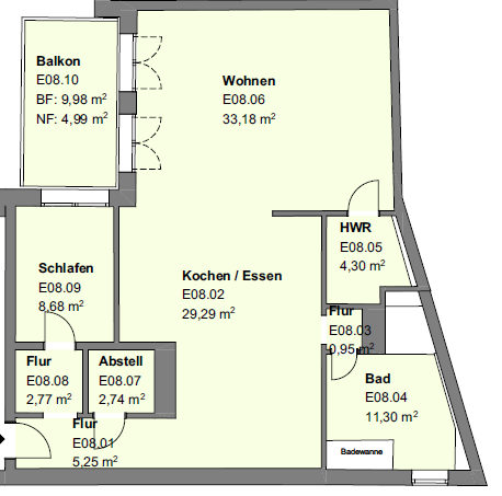 Wohnung zur Miete 1.595 € 2 Zimmer 103,5 m²<br/>Wohnfläche 3.<br/>Geschoss Moningerstraße 11b Weststadt - Südlicher Teil Karlsruhe 76135