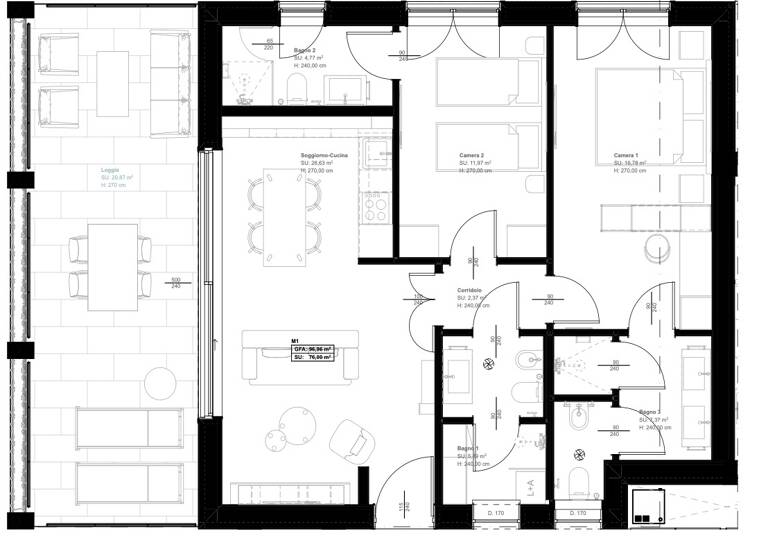 Wohnung zum Kauf - Erstbezug provisionsfrei 602.700 € 3 Zimmer 76 m² Salo' 25087
