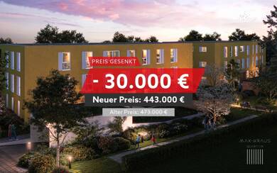 Wohnung zum Kauf - Neubau provisionsfrei 443.000 € 2 Zimmer 57,5 m² EG Max-Kraus-Straße 17 Erding Erding 85435