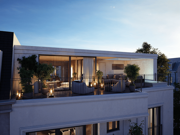 Penthouse zum Kauf - Erstbezug provisionsfrei 3 Zimmer 184 m² 3. Geschoss Winterhude Nord 22301
