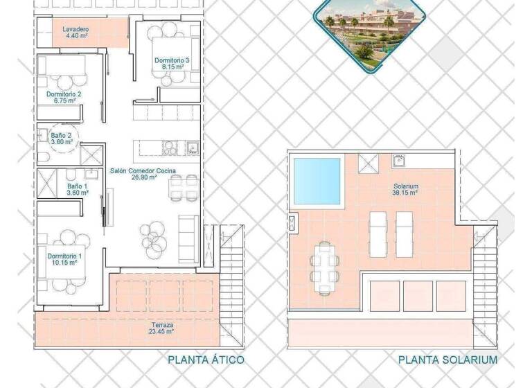 Penthouse zum Kauf - Erstbezug provisionsfrei 399.900 € 4 Zimmer 76 m² Pilar de la Horadada