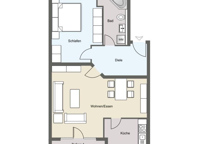Wohnung zum Kauf 125.000 € 2 Zimmer 67 m² 1. Geschoss Paunsdorf Leipzig 04328