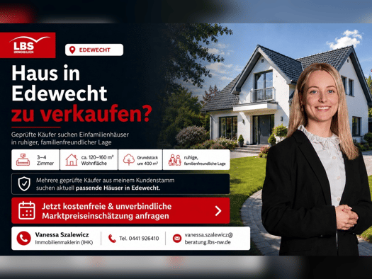 Einfamilienhaus zum Kauf 4 Zimmer 150 m² 400 m² Grundstück Edewecht Edewecht 26188